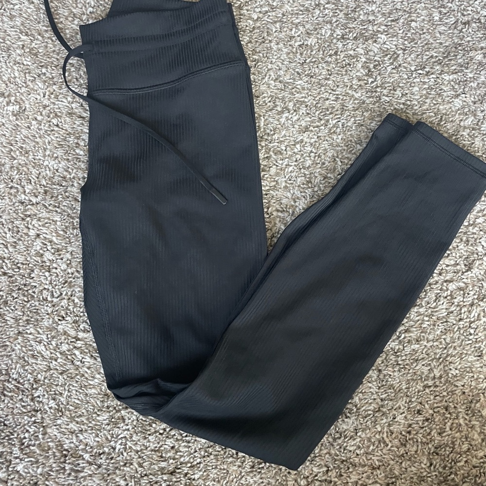 Fabletics Charcoal Ribbed Leggings